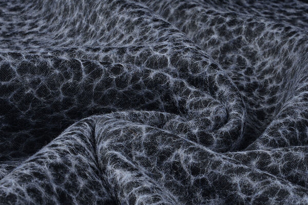 Knitted Woolen fabric Net Black Knitted Woolen fabric Net Black