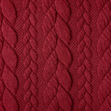 Gebreide kabel stof tricot Rood