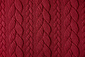 Tricoté Torsade Tissu Jersey Rouge Tricoté Torsade Tissu Jersey Rouge