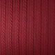 Knitted Cable fabric tricot Red