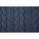 A Maglia Treccia Tessuto Maglia Denim Scuro