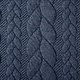 Knitted Cable fabric tricot Dark Jeans