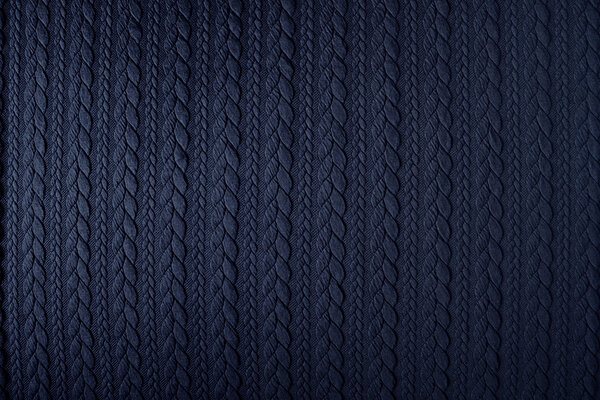 Gebreide kabel stof tricot Marine Gebreide kabel stof tricot Marine