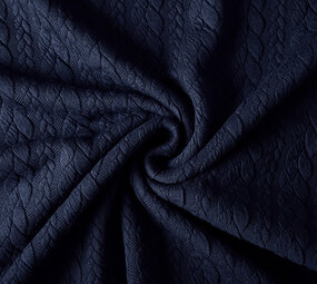 Gebreide kabel stof tricot Marine Gebreide kabel stof tricot Marine
