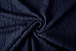 Tricoté Torsade Tissu Jersey Marine
