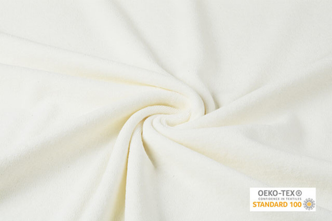Oeko-Tex®  Stretch Tissu Éponge Crème