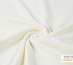Oeko-Tex®  Stretch Tissu Éponge Crème