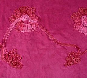 21 W Cotton Corduroy Rib Ribbon Cyclamen 21 W Cotton Corduroy Rib Ribbon Cyclamen