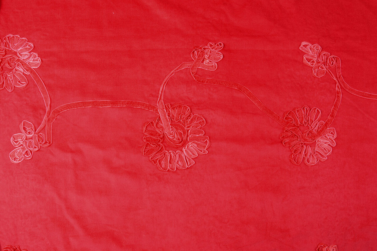 21 W Cotton Corduroy Rib Ribbon Red 21 W Cotton Corduroy Rib Ribbon Red