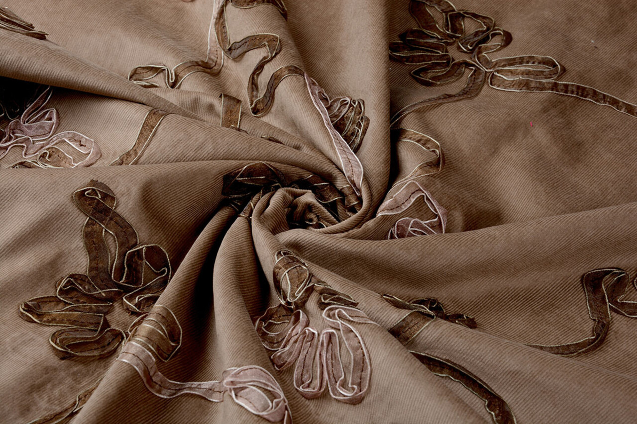 21 W Cotton Corduroy Rib Ribbon Dark Sand 21 W Cotton Corduroy Rib Ribbon Dark Sand