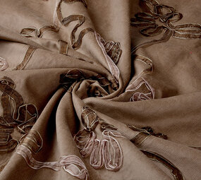 21 W 100% Baumwolle Cordstoff Rib Band Dunkel Sand