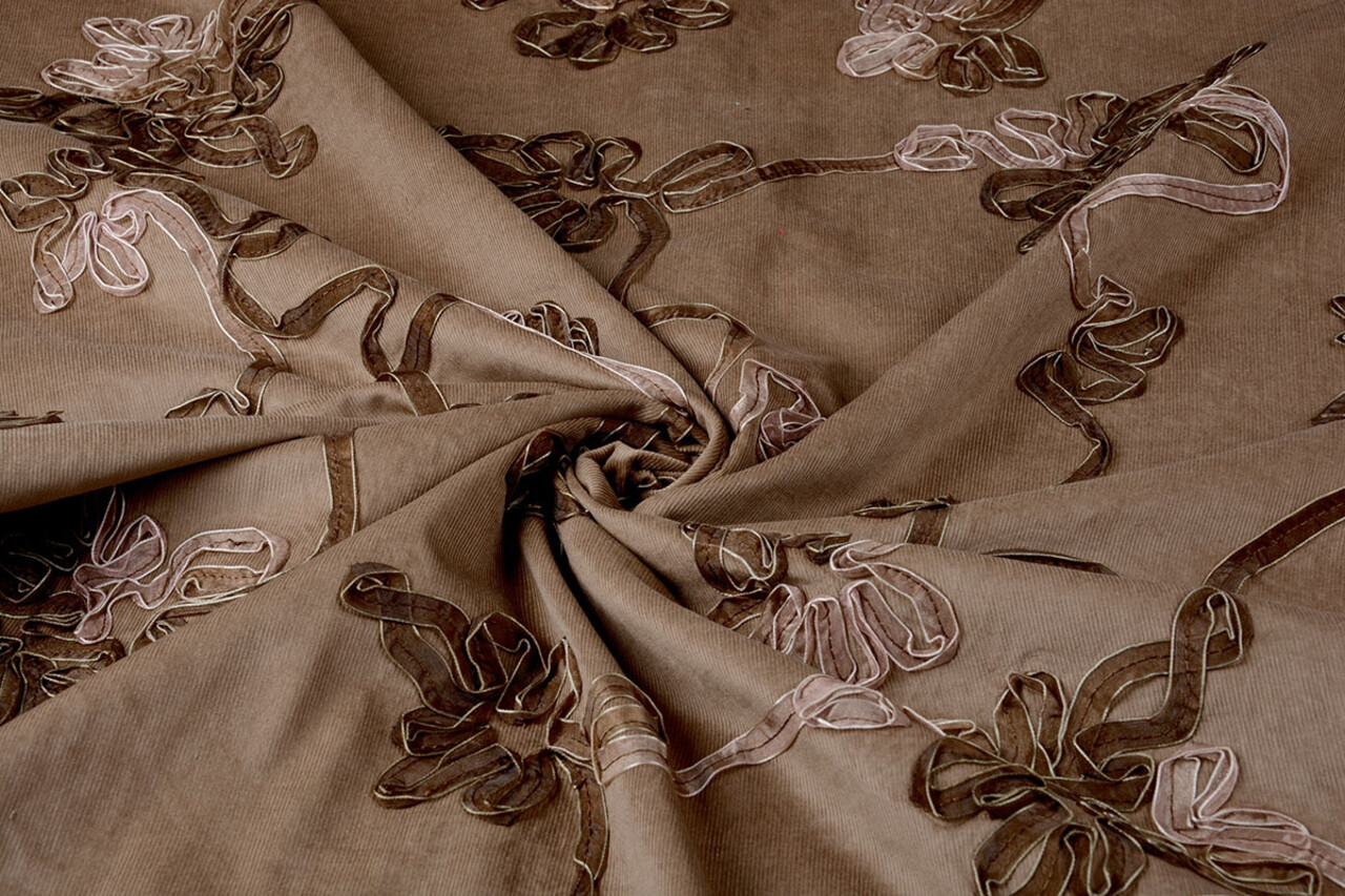 21 W Cotton Corduroy Rib Ribbon Dark Sand 21 W Cotton Corduroy Rib Ribbon Dark Sand