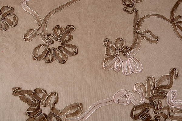 21 W 100% Katoen Corduroy Rib Lint Donker Zand