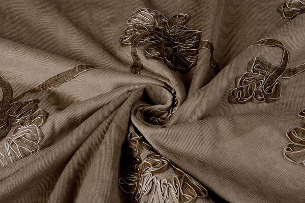 21 W Cotton Corduroy Rib Ribbon Mocha Brown 21 W Cotton Corduroy Rib Ribbon Mocha Brown