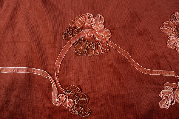 Pana Acanalada 21 W 100 % de Algodón Rojo Teja Pana Acanalada 21 W 100 % de Algodón Rojo Teja