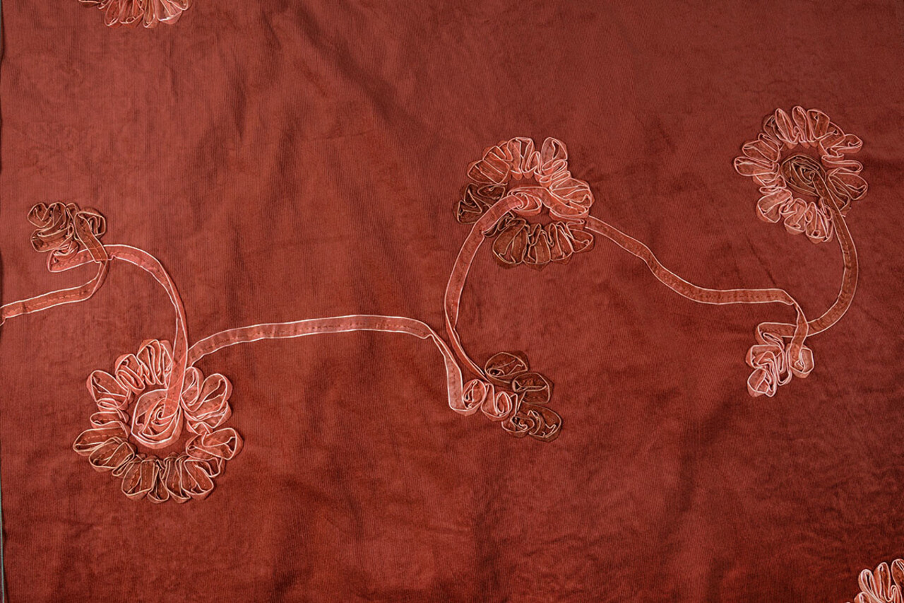 21 W 100% Baumwolle Cordstoff Rib Band Röt Brique