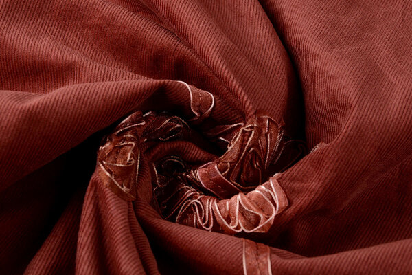 21 W Cotton Corduroy Rib Ribbon Red Brique 21 W Cotton Corduroy Rib Ribbon Red Brique