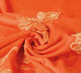 21 W 100% Katoen Corduroy Rib Lint Oranje 21 W 100% Katoen Corduroy Rib Lint Oranje
