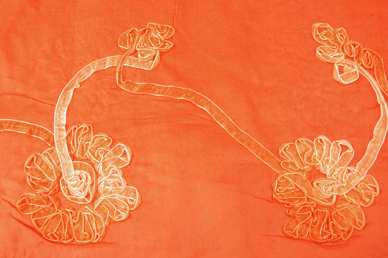 21 W Cotton Corduroy Rib Ribbon Orange 21 W Cotton Corduroy Rib Ribbon Orange