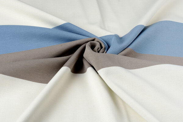 Punta Di Roma Rayé Bleu Taupe Punta Di Roma Rayé Bleu Taupe