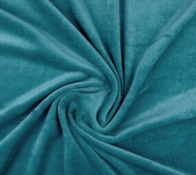 Nicky Velours Petrol Blau