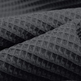 Oeko-Tex®  Waffelpiqué Baumwolle Dunkelgrau Oeko-Tex®  Waffelpiqué Baumwolle Dunkelgrau
