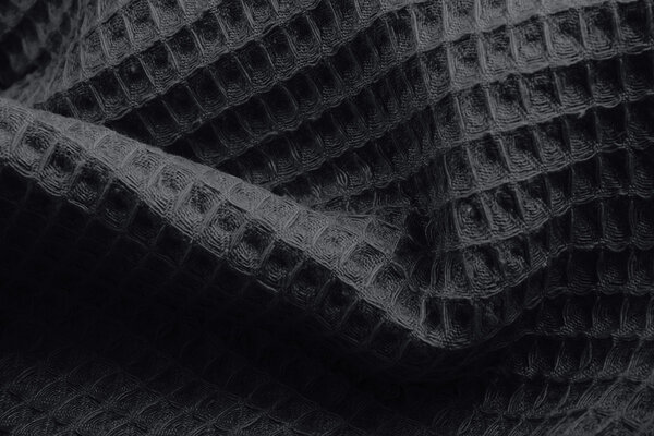 Oeko-Tex® Wafel Katoen Donker grijs Oeko-Tex® Wafel Katoen Donker grijs