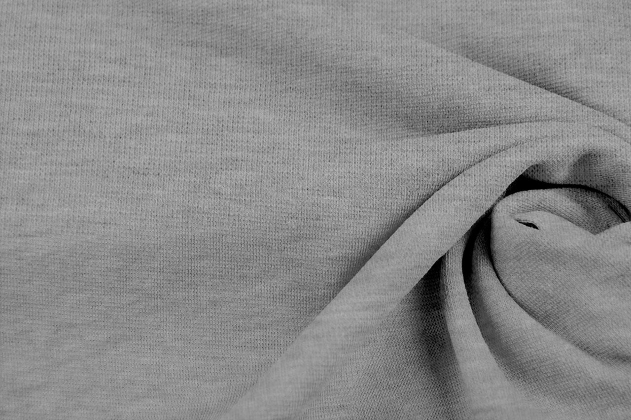 Strickbündchen Hellgrau Meliert