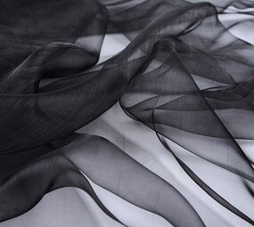 Organza Stoff Schwarz Organza Stoff Schwarz