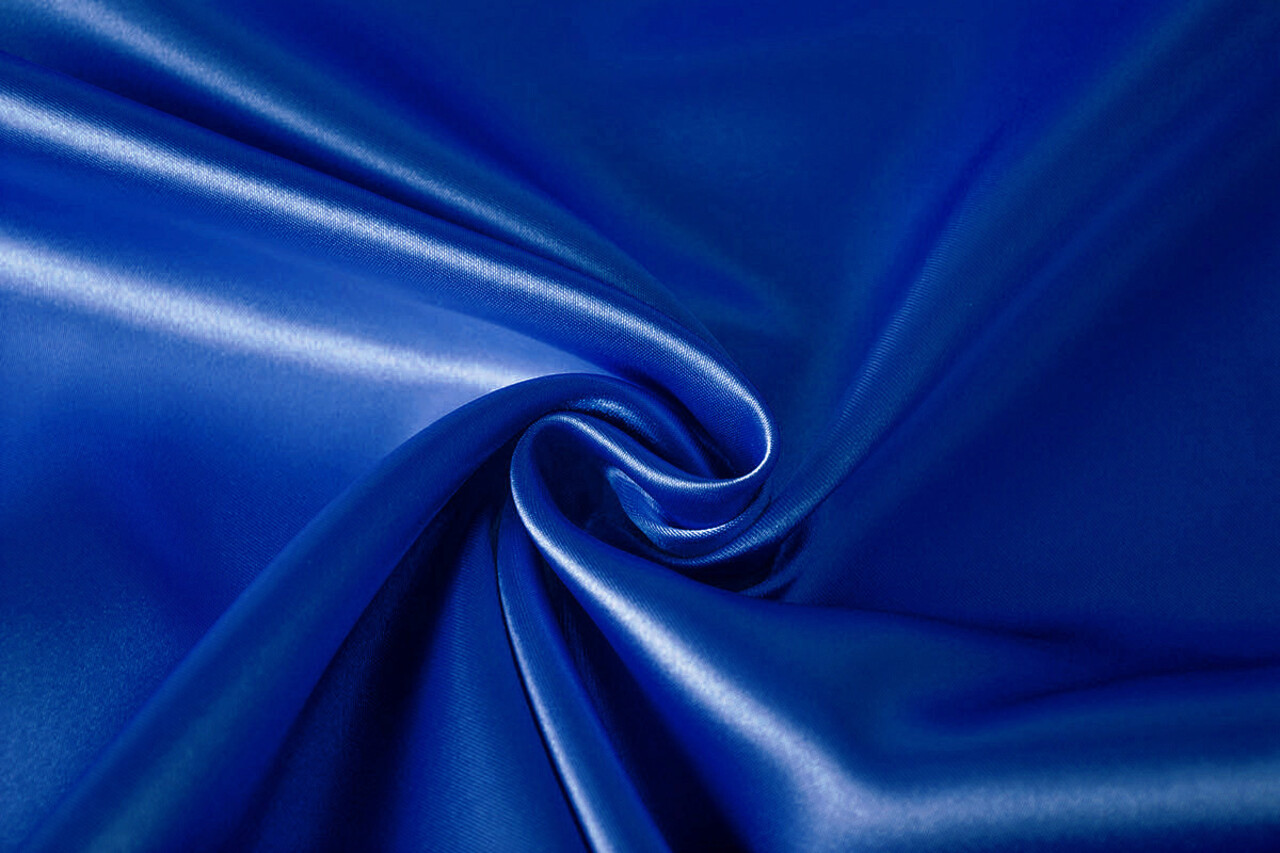 Polyester Satin Bleu Cobalt Polyester Satin Bleu Cobalt