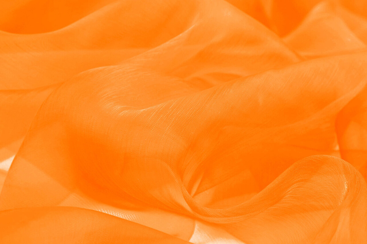 Organza Stoff Orange Organza Stoff Orange