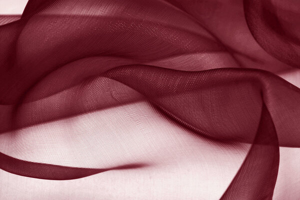 Organza Dark red