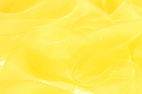 Organza Stoff Zitronengelb