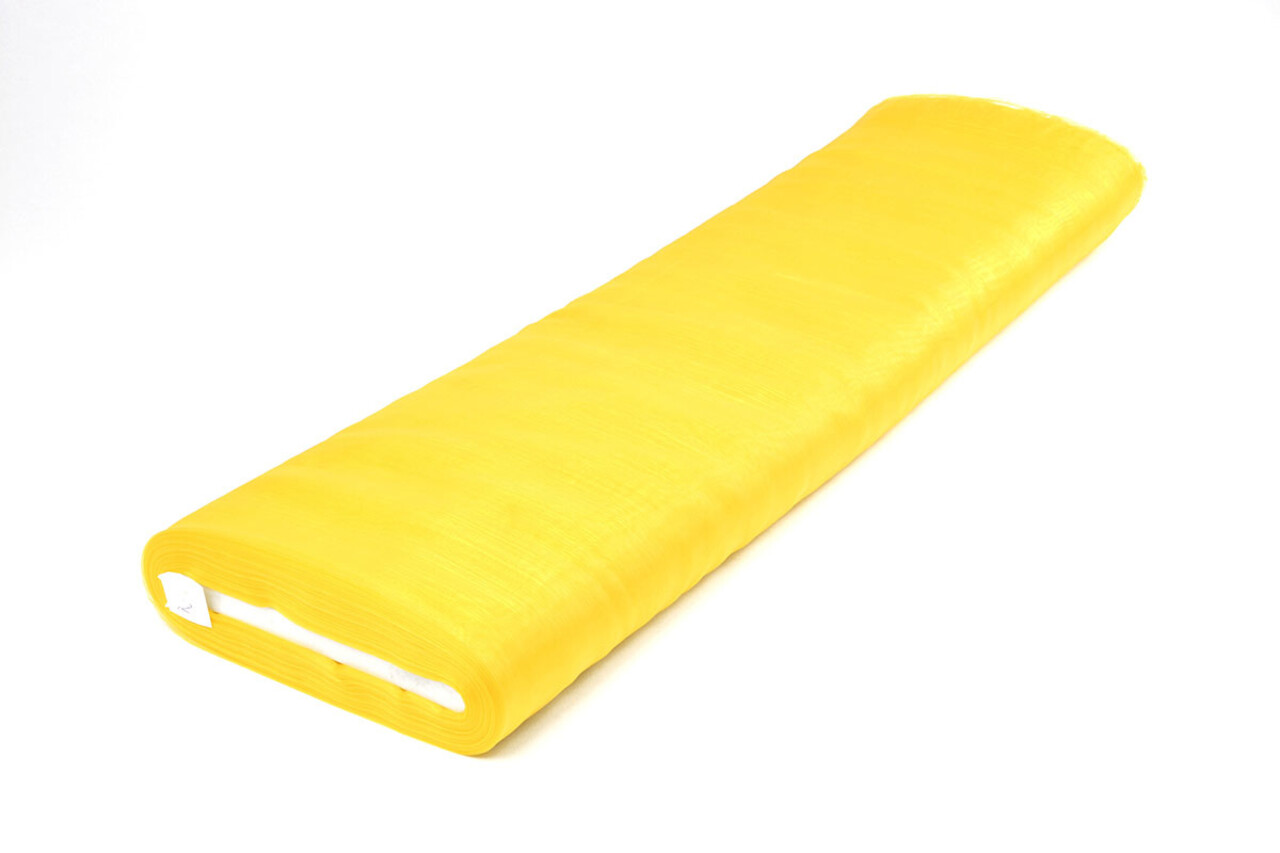 Organza Stoff Zitronengelb