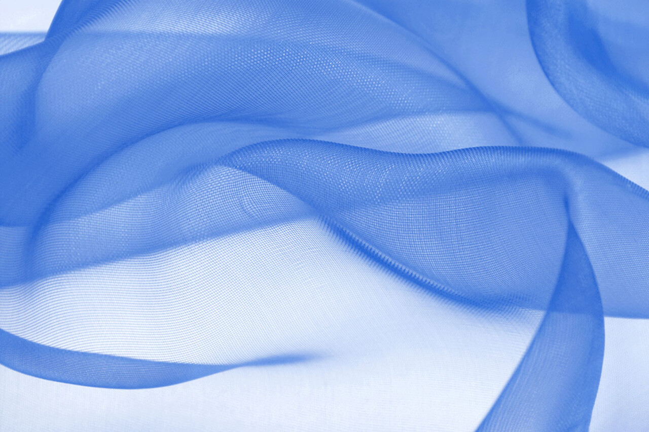 Organza Azul Real