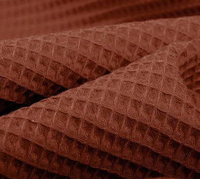 Oeko-Tex®  Wafel Katoen Roest Brique Oeko-Tex®  Wafel Katoen Roest Brique