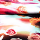 100% Viscose Digital Printed Gerbera and Rose Red