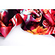 100% Viscosa Digital Estampado Gerbera y Rosas Rojo 100% Viscosa Digital Estampado Gerbera y Rosas Rojo