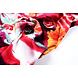 100% Viscosa Digital Estampado Gerbera y Rosas Rojo 100% Viscosa Digital Estampado Gerbera y Rosas Rojo