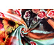 100 % Viscose Imprimé Numérique Imprimé Gerbera en Roses Rouge 100 % Viscose Imprimé Numérique Imprimé Gerbera en Roses Rouge