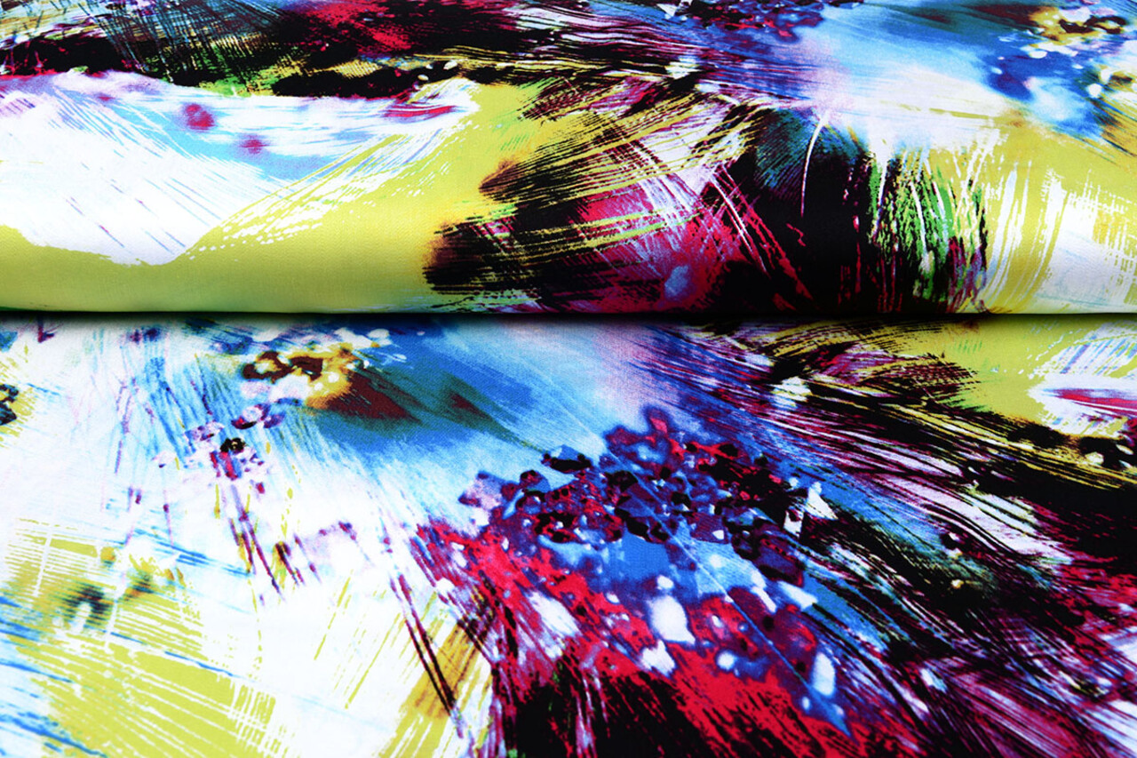 100% Viskose Digital Printed Arti Limette 100% Viskose Digital Printed Arti Limette