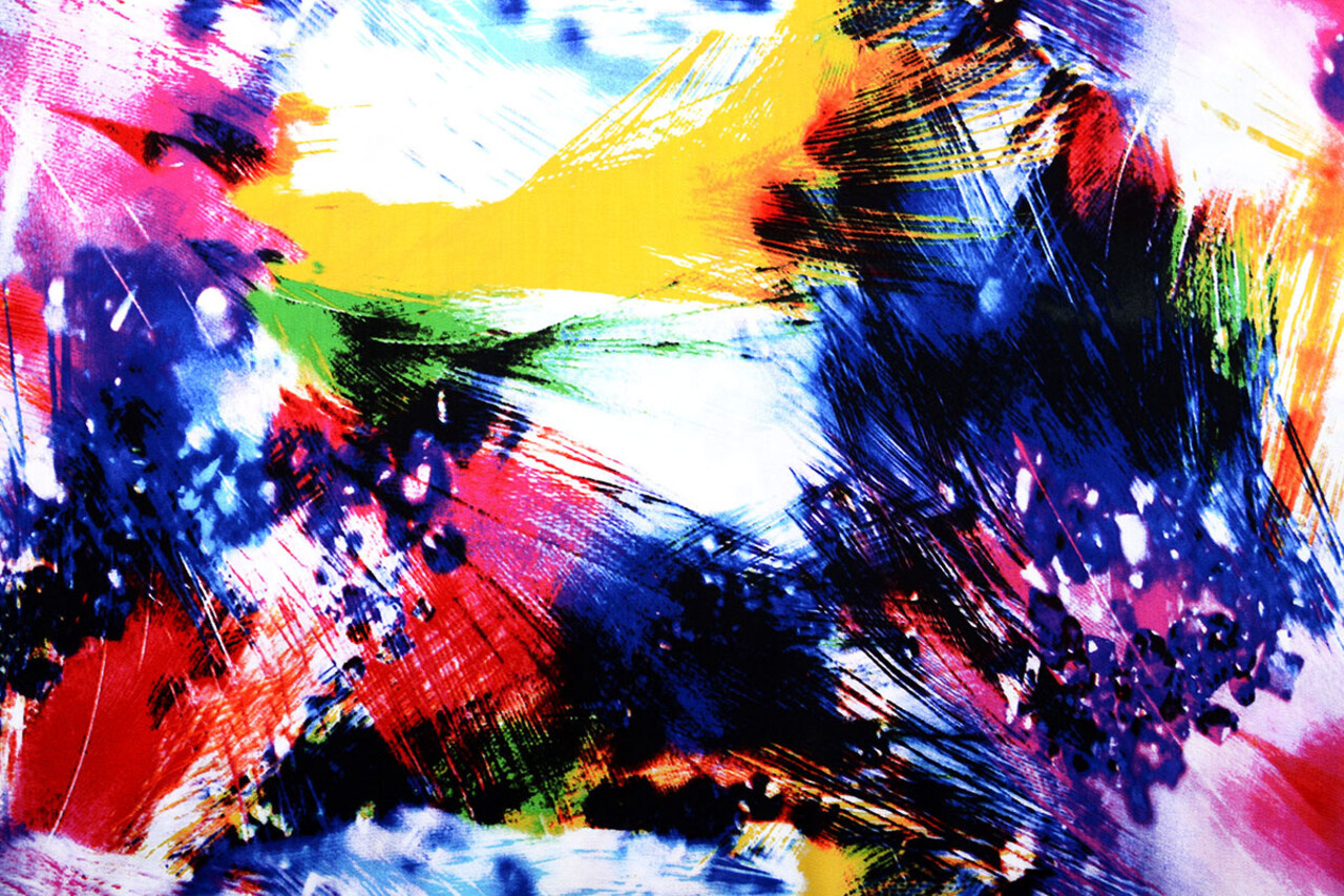 100% Viscose Digitaal Print Arti Geel 100% Viscose Digitaal Print Arti Geel