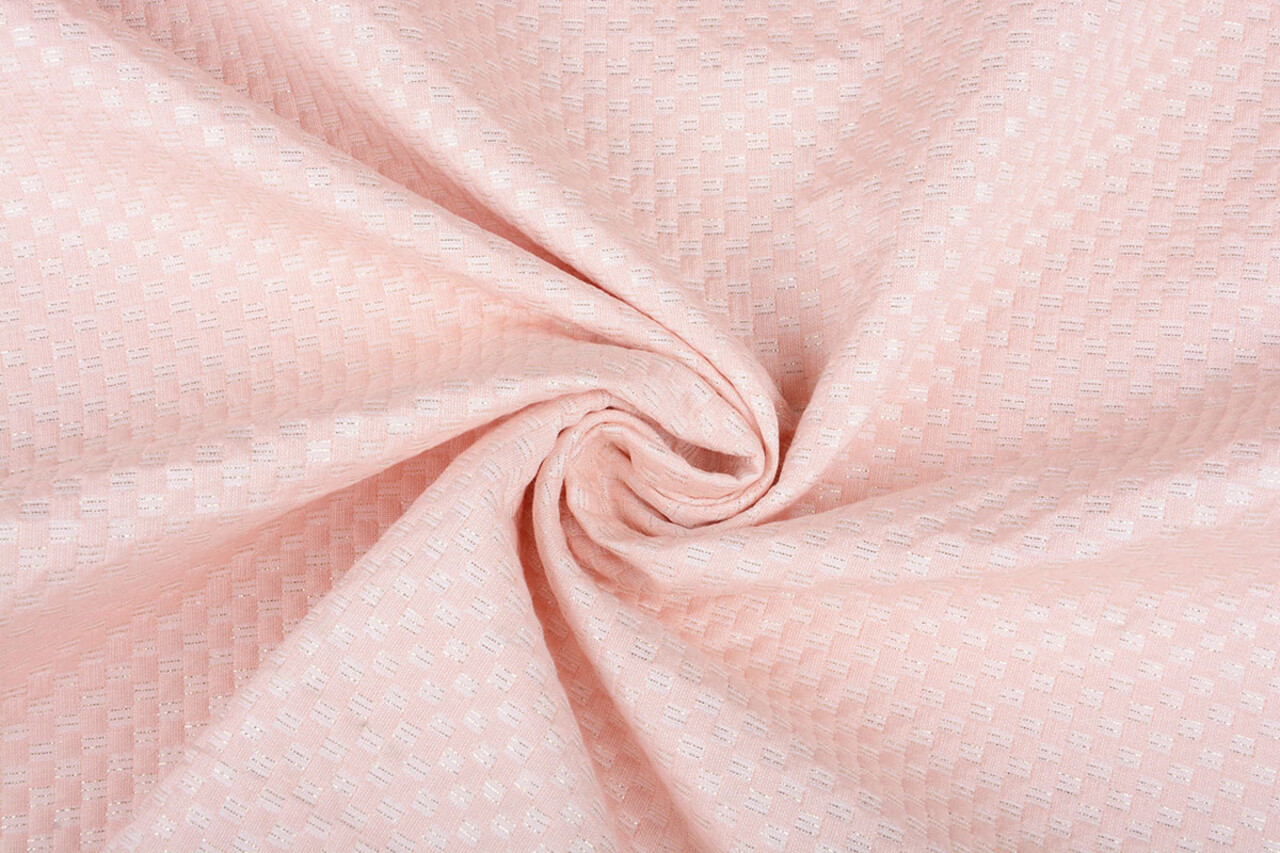 Lurex Emboss Pastel Pink