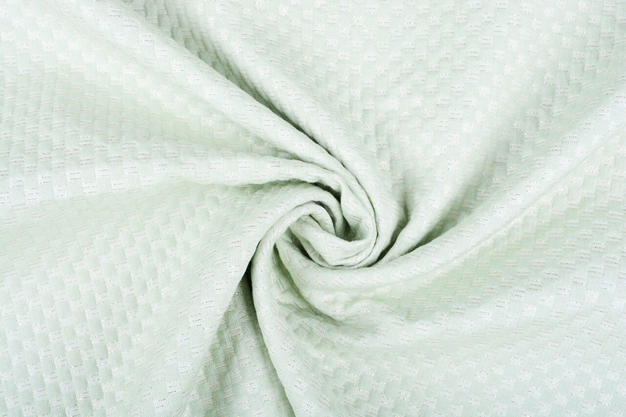 Lurex Relief Pastell Mintgrün