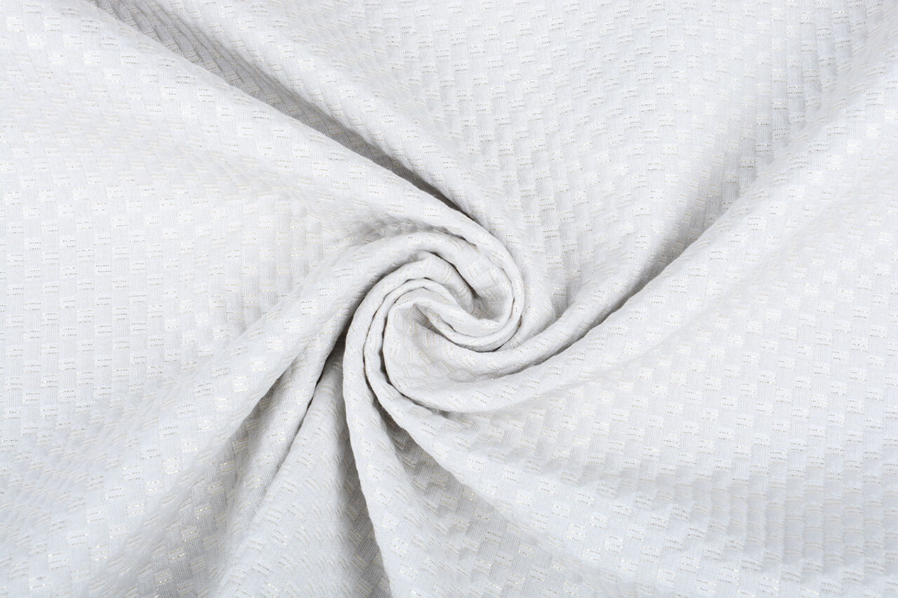 Lurex Emboss Pastel Silver