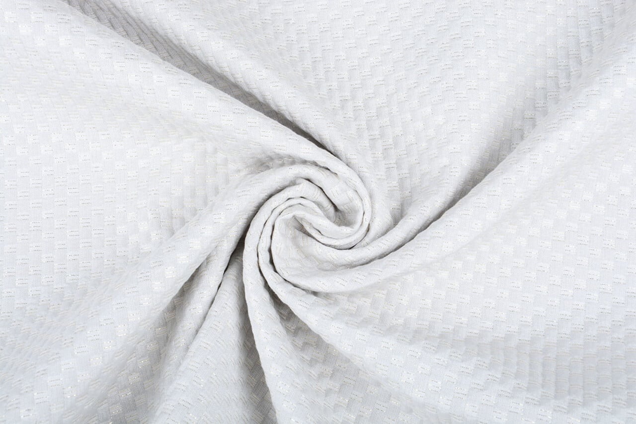 Lurex Emboss Pastello Argento