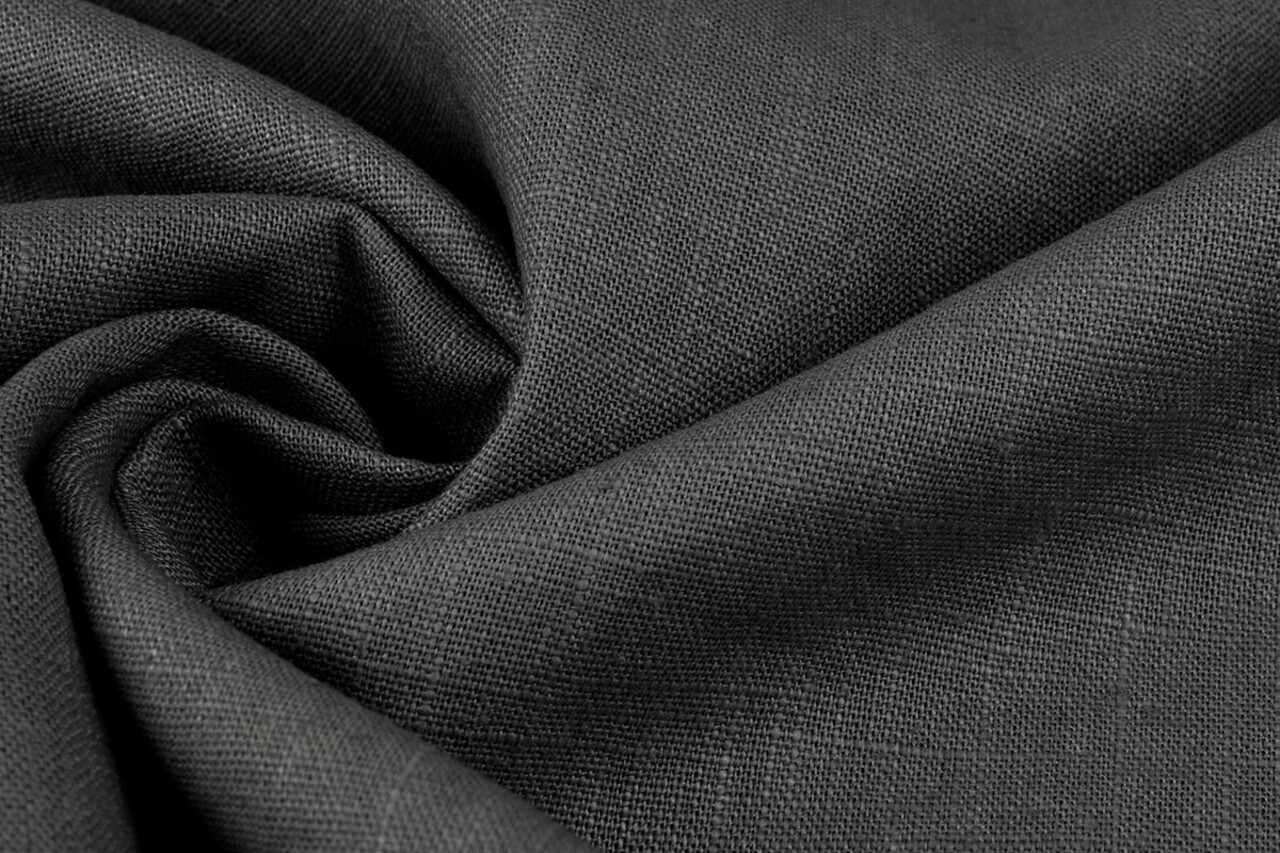 Oeko-Tex®  Washed Linen Dark grey Oeko-Tex®  Washed Linen Dark grey