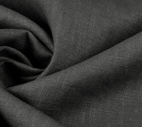 Oeko-Tex®  Washed Linen Dark grey