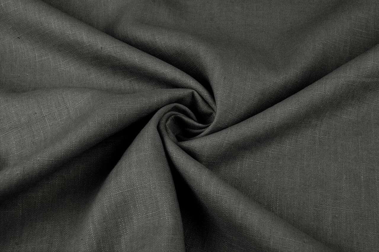 Oeko-Tex®  Washed Linen Dark grey Oeko-Tex®  Washed Linen Dark grey
