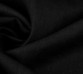 Oeko-Tex®  Washed Linen Black Oeko-Tex®  Washed Linen Black